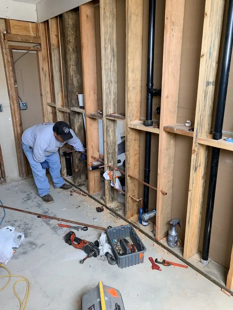 Commercial rough-in plumbing for Gas Line Repair in Sheldon